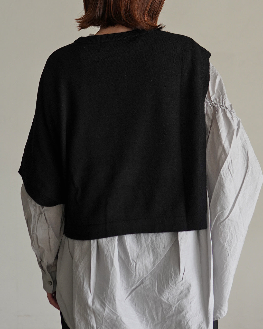 asymmetry crew neck P/O 3-220163
