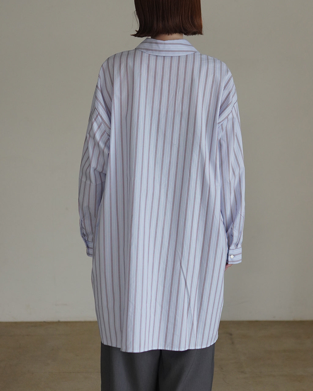 stripe box cut shirt 3-230145