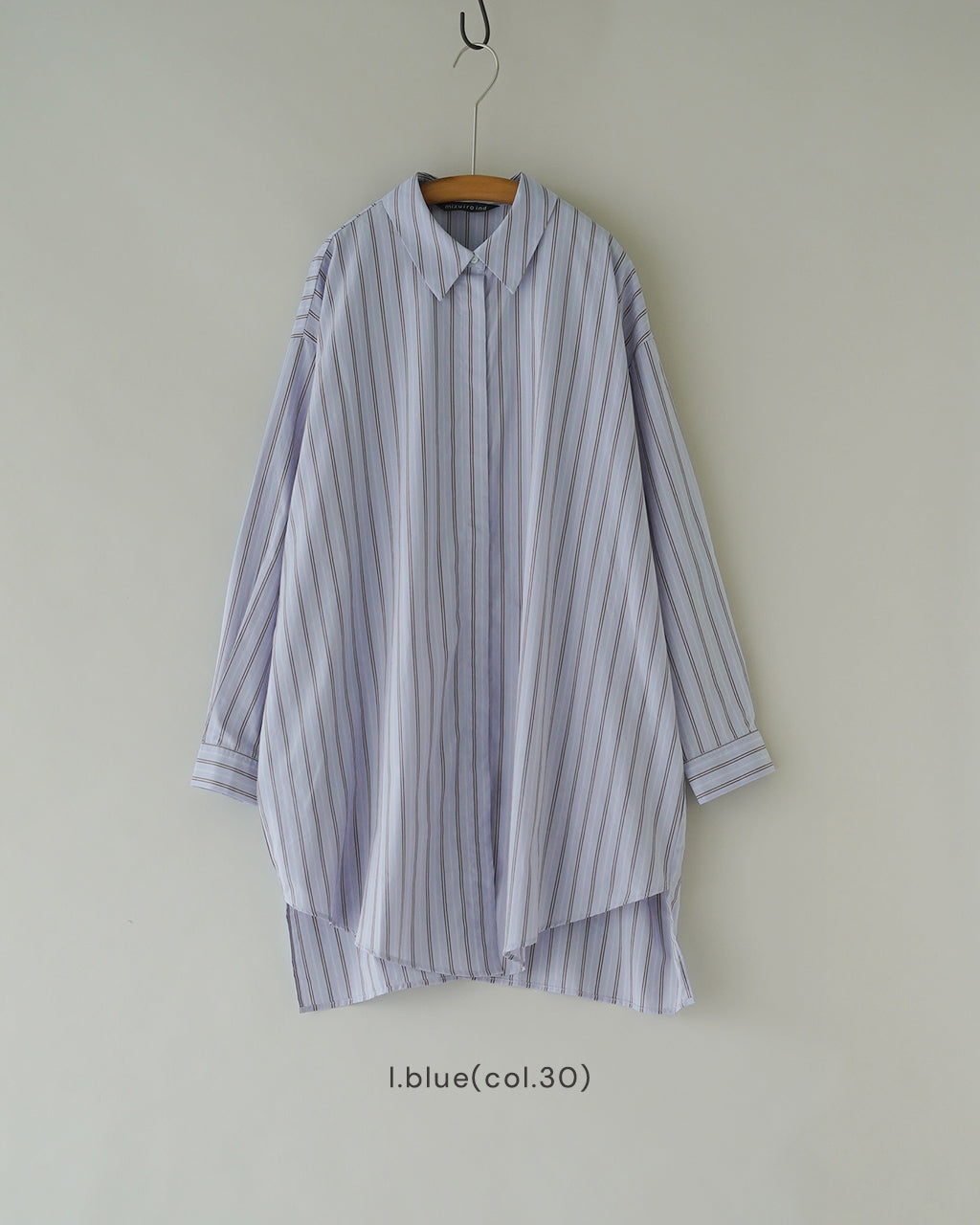 stripe box cut shirt 3-230145