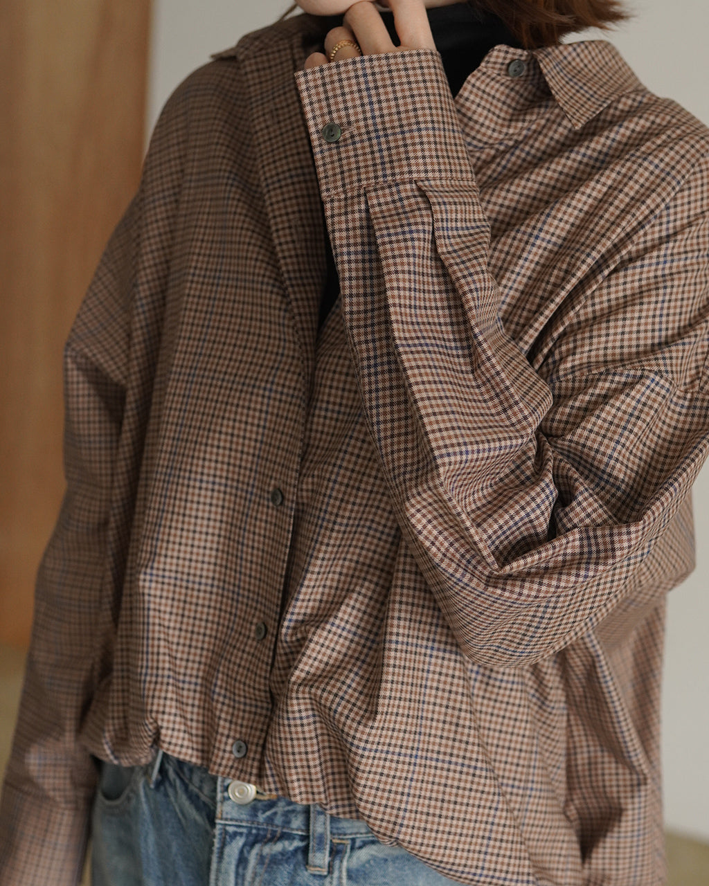 check long slv ballon shirt 3-230135