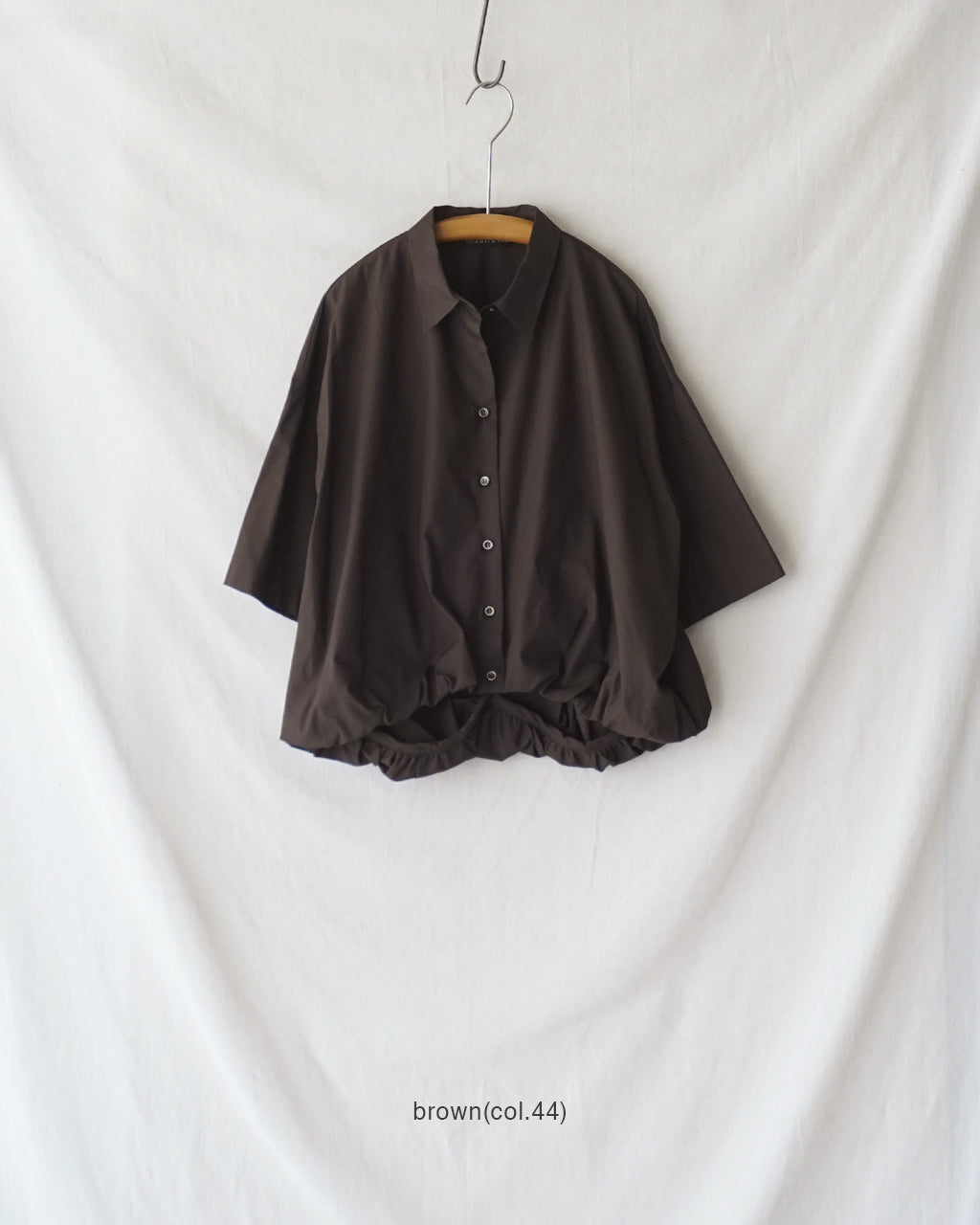 mizuiro ind ミズイロインド half slv balloon shirt ハーフスリーブ バルーン シャツ | Crouka(クローカ)