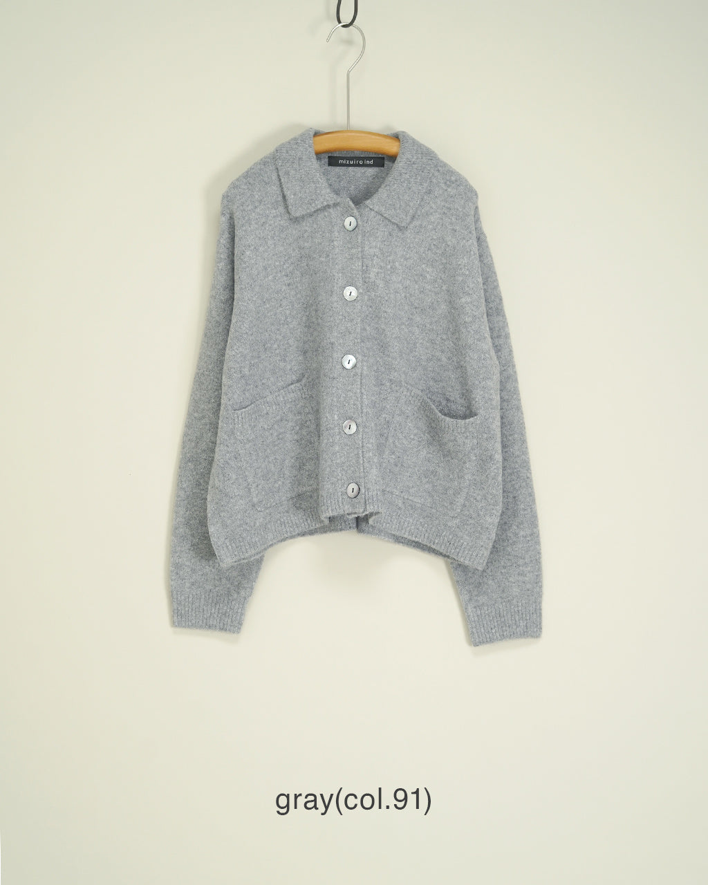 high neck shirt collar short C/D 3-220158