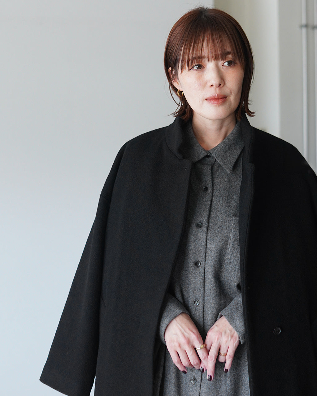stand collar coat 3-270091
