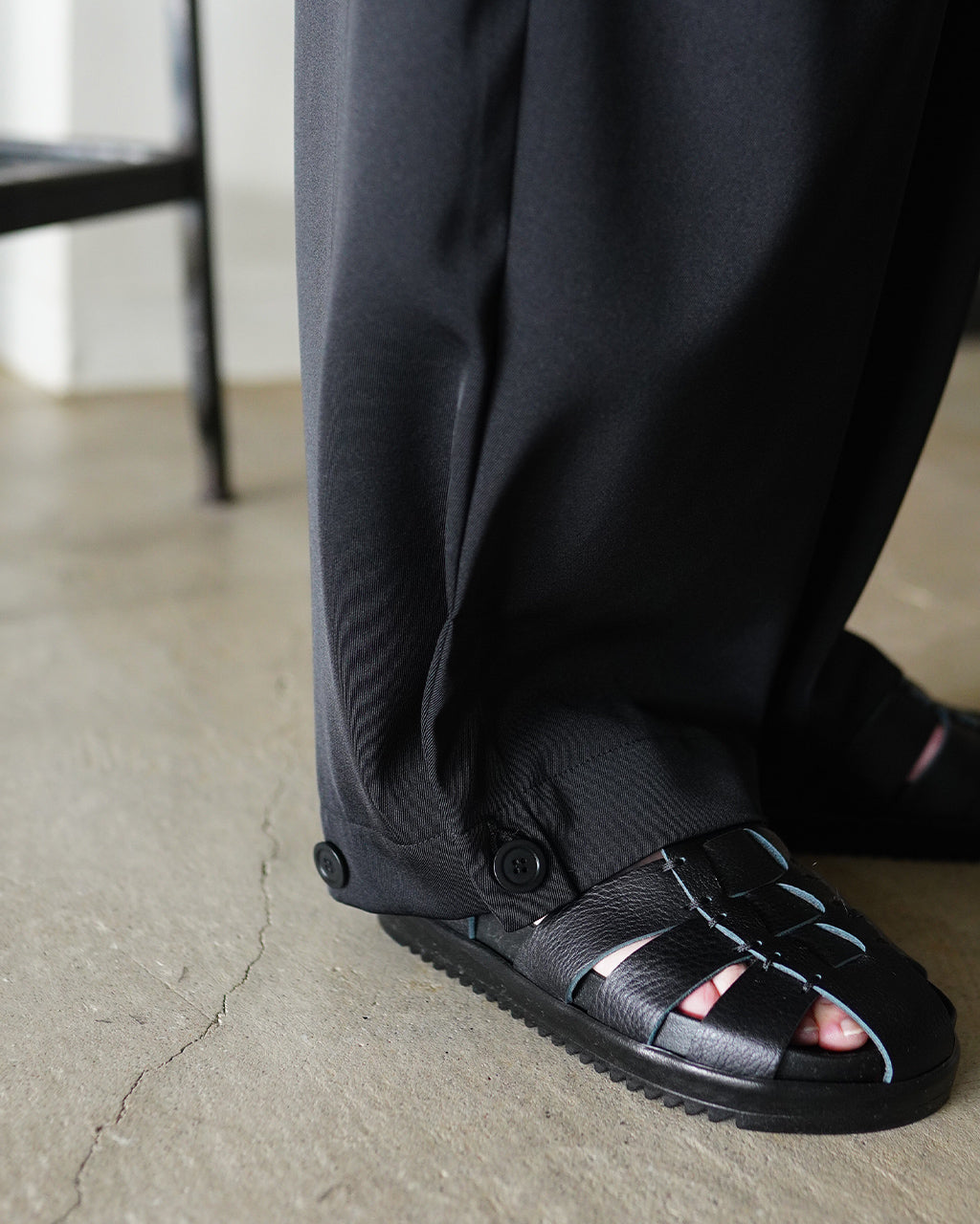 mizuiro ind ミズイロインド tuck hem cocoon PT タックヘムコクーンパンツ | Crouka(クローカ)