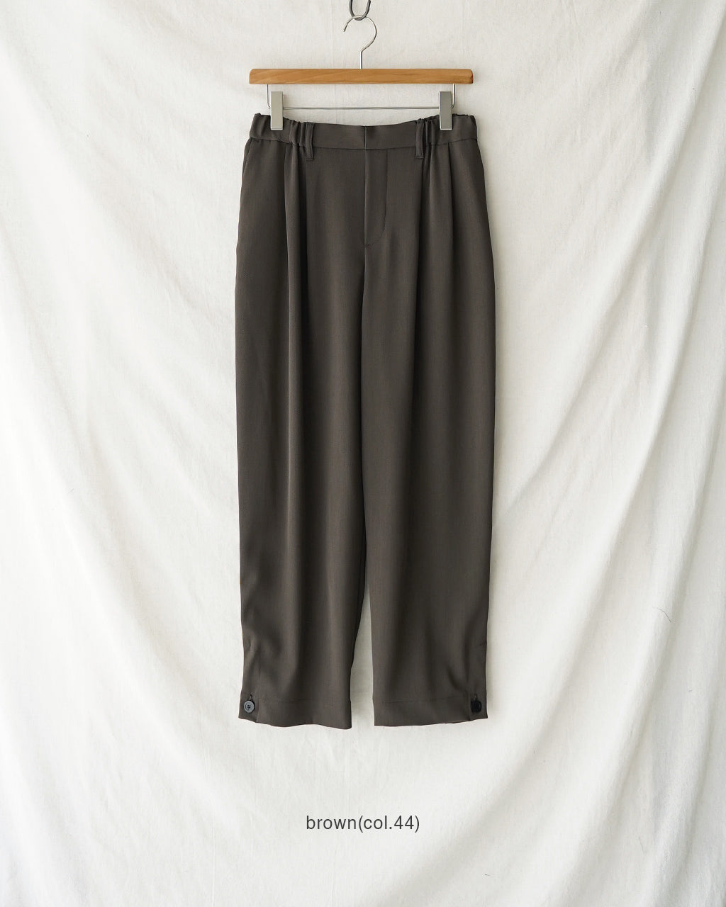 mizuiro ind ミズイロインド tuck hem cocoon PT タックヘムコクーンパンツ | Crouka(クローカ)