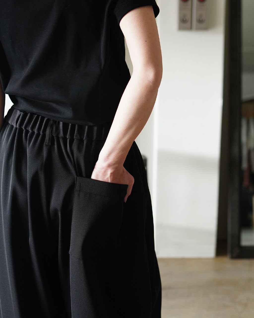mizuiro ind ミズイロインド tuck hem cocoon PT タックヘムコクーンパンツ | Crouka(クローカ)