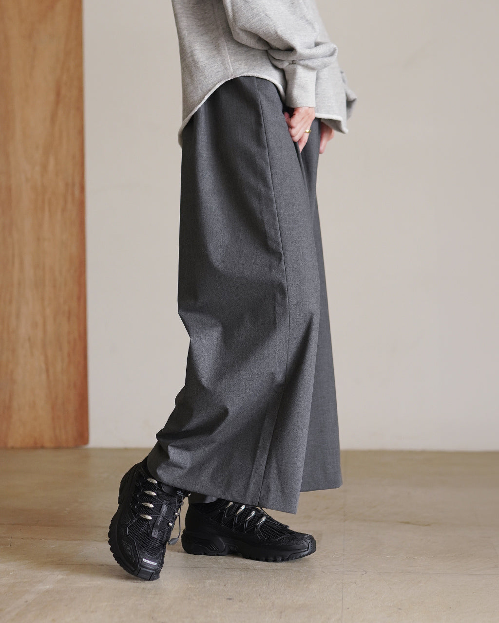 mizuiro ind ミズイロインド T/R wide easy PT PANTS T/R イージー