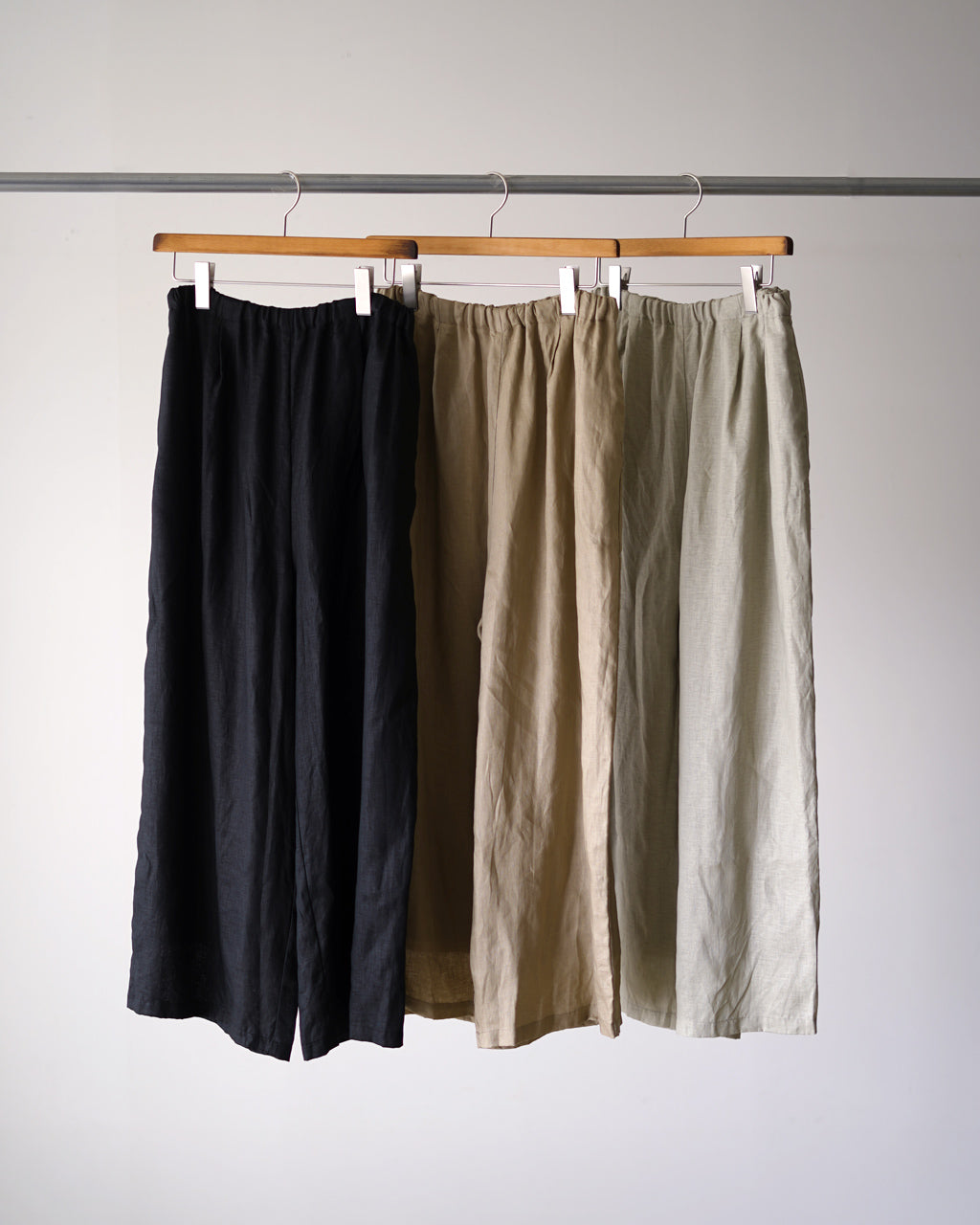 mizuiro ind ミズイロインド linen wide easy リネン ワイド イージー パンツ | Crouka(クローカ)