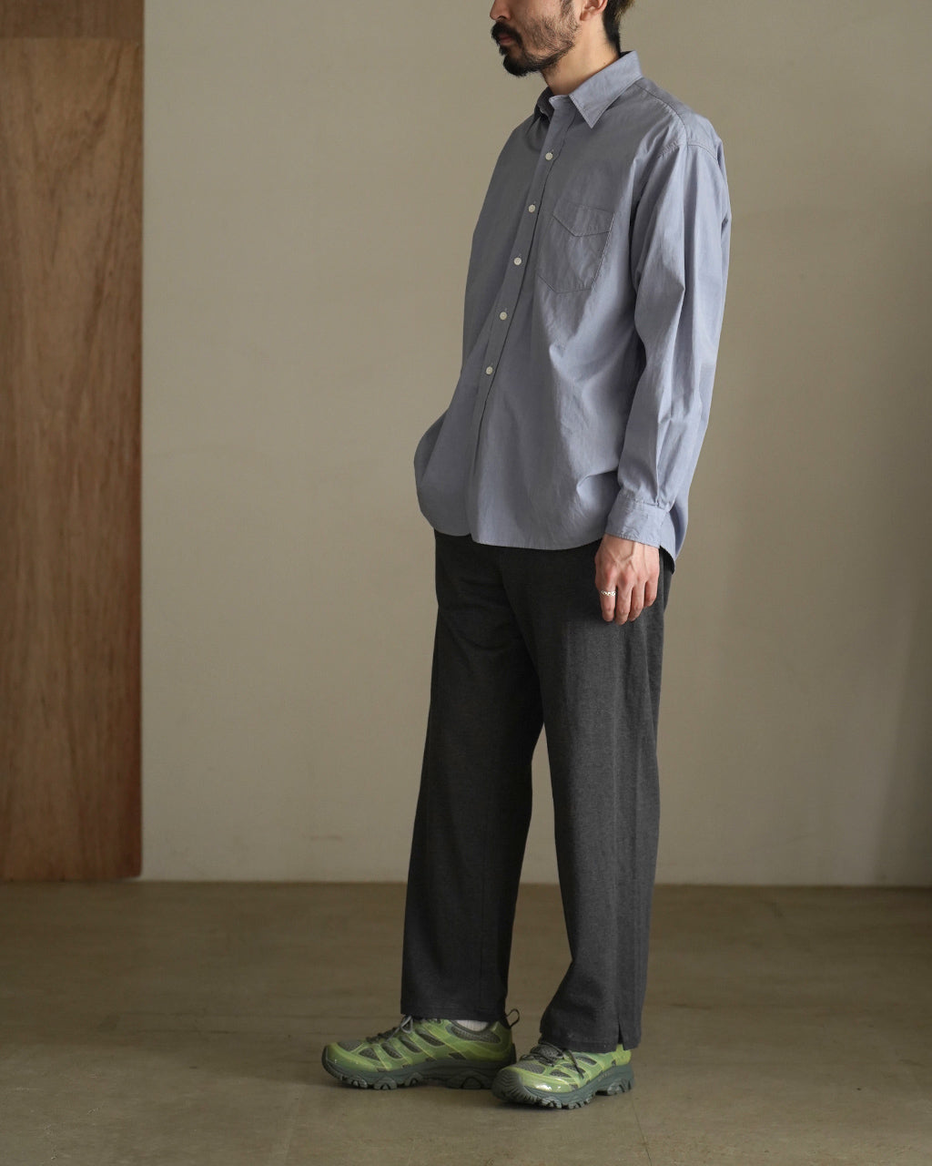 CREPE COTTON JERSEY EASY SLACKS M82-651NE