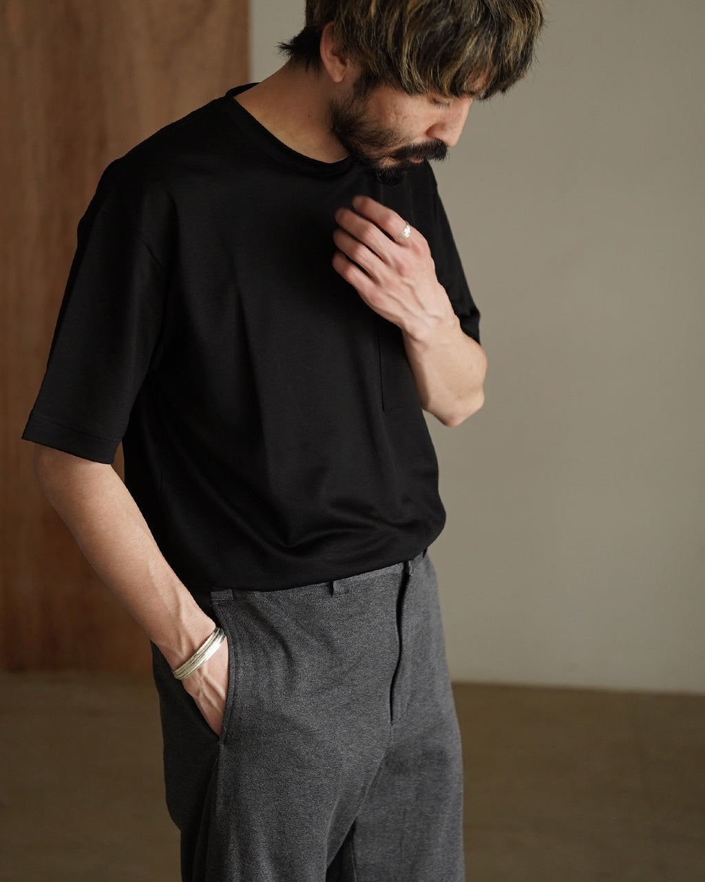 mocT LYOCELL JERSEY S/S POCKET TEE M64-120 ポケットTシャツ|Crouka(クローカ)