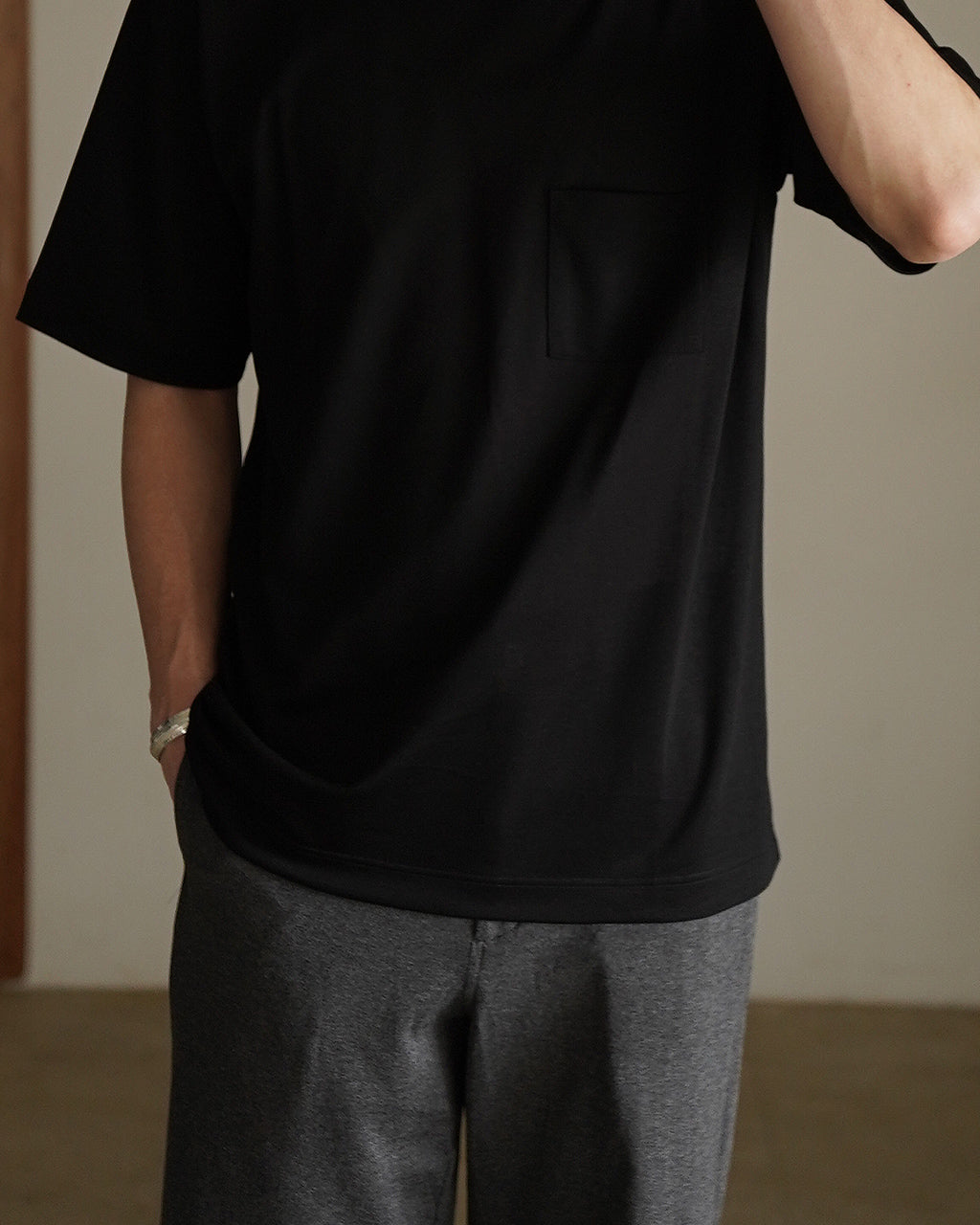 mocT LYOCELL JERSEY S/S POCKET TEE M64-120 ポケットTシャツ|Crouka(クローカ)