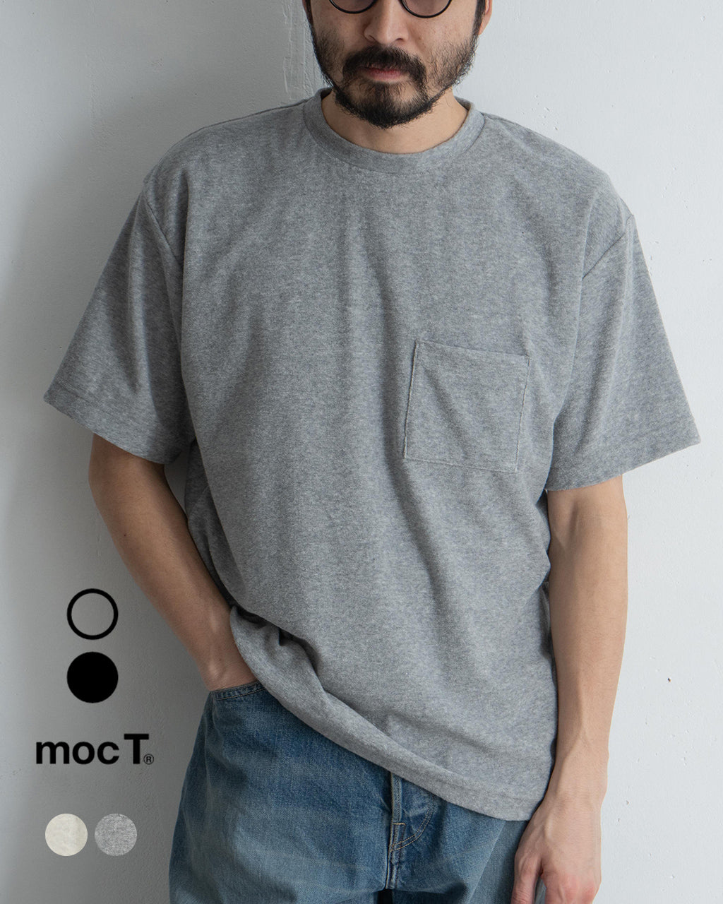 \早得24時間限定ポイント10倍/mocT モクティ Tシャツ ポリエステル コットン パイル ジャージー クルーネック TC PILE JERSEY CREW NECK POCKET S/S TEE 半袖 カットソー M62-130【送料無料】