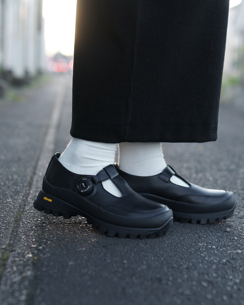 molle shoes 몰 슈즈 가죽 슈즈 프리락 T스트랩 슈즈 F/L T-STRAP 신발 MLS210301-17【무료우송】