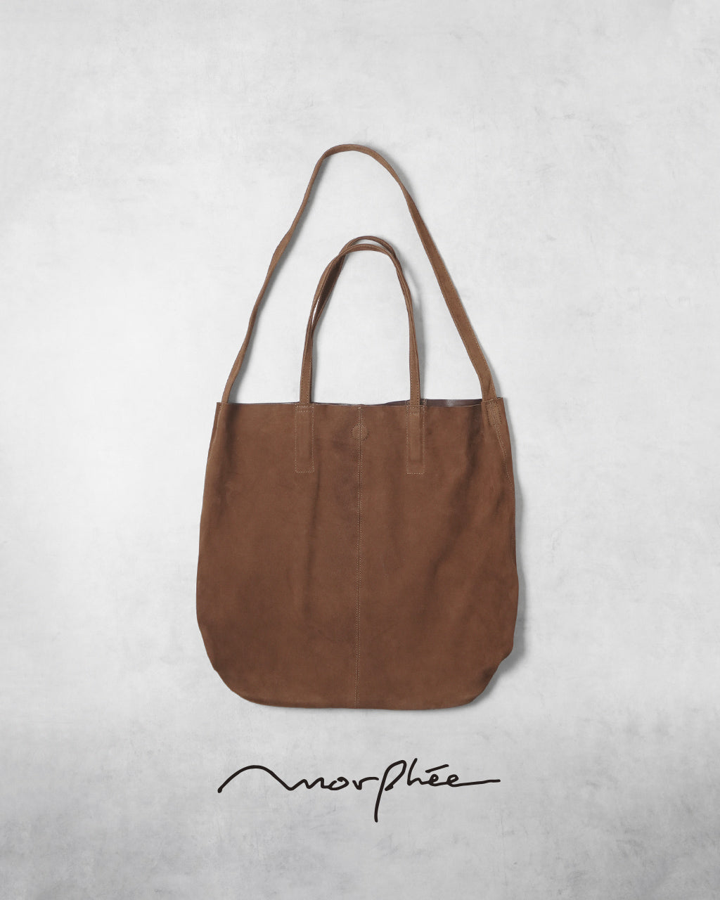 Morphee モルフェ 3WAY ラージ トートバッグ オイルスエードブラウン 3WAY LARGE TOTE(L size)OIL SUEDE BROWN L-OBR-1 【クーポン対象外】【送料無料】正規取扱店