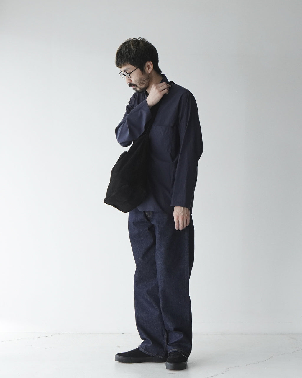 3WAY MIDIUM TOTE(M size)OIL SUEDE BLACK MS-OBLK-1 ML-OBLK-1