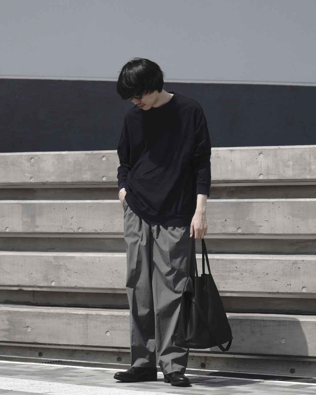3WAY LARGE TOTE(L size) BLACK 3WAY L-BLK-1