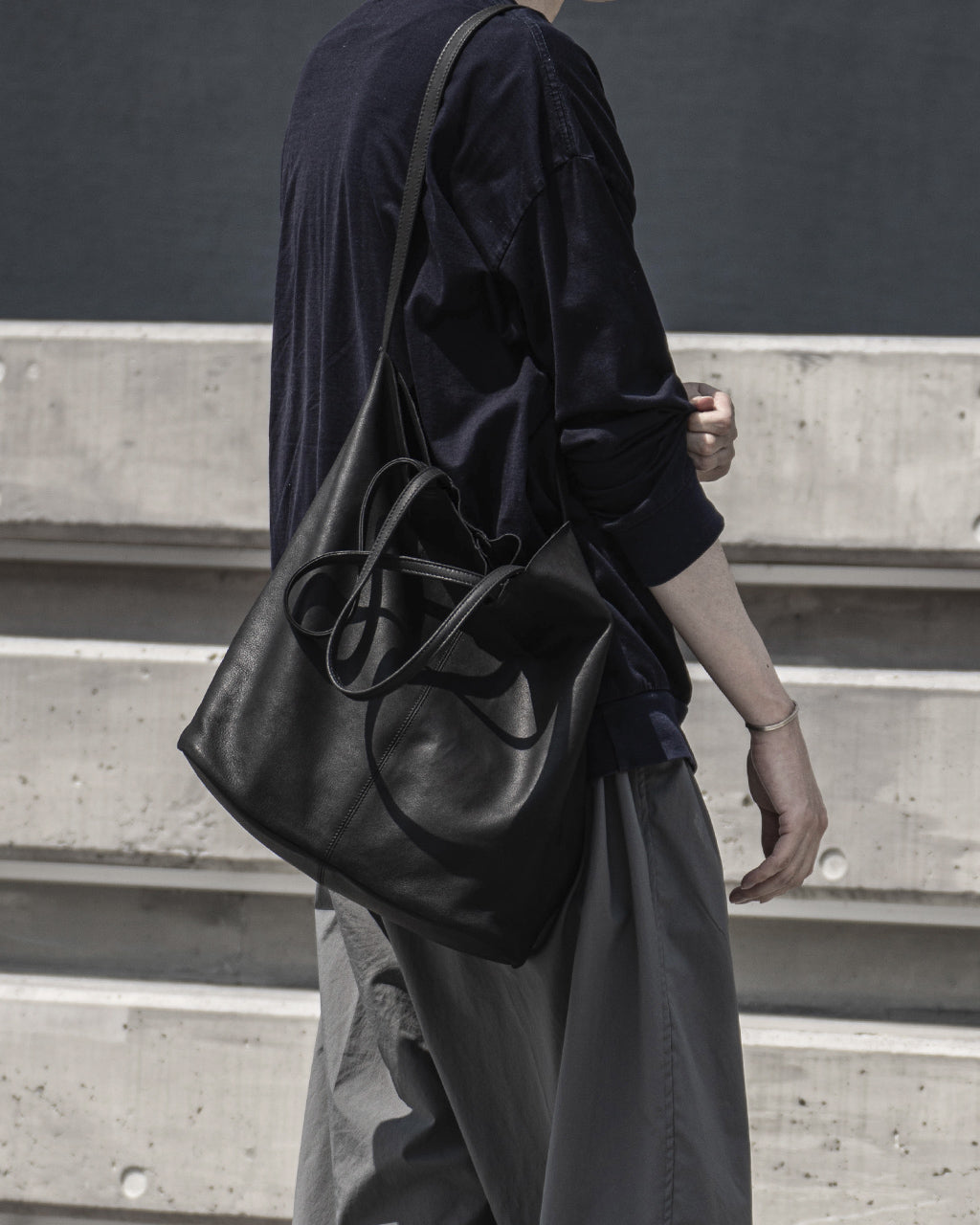 3WAY LARGE TOTE(L size) BLACK 3WAY L-BLK-1