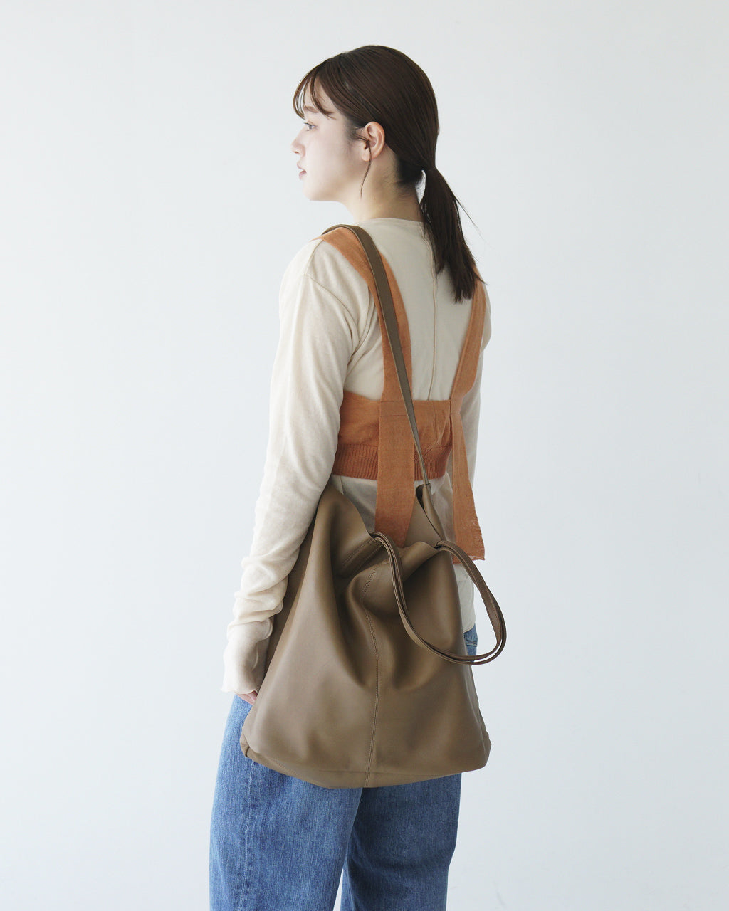 Morphee モルフェ 3WAY LARGE TOTE(L size)CAMEL ラージ トートバッグ ショルダーバッグ キャメル L-CML-1 【クーポン対象外】【送料無料】正規取扱店
