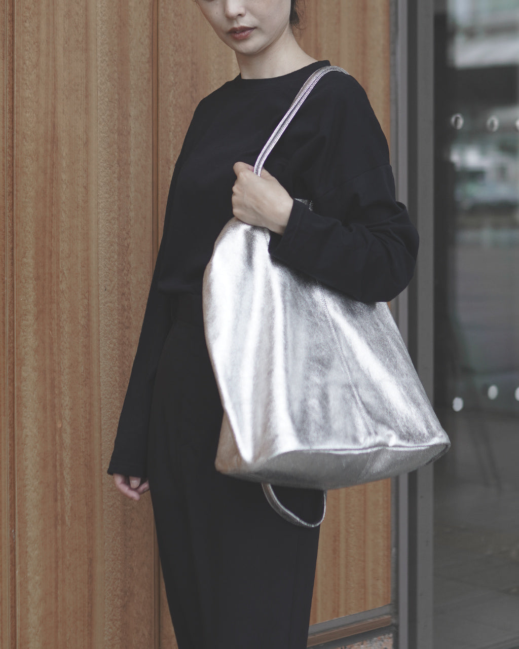 3WAY LARGE TOTE(L size)SILVER L-SIL-102