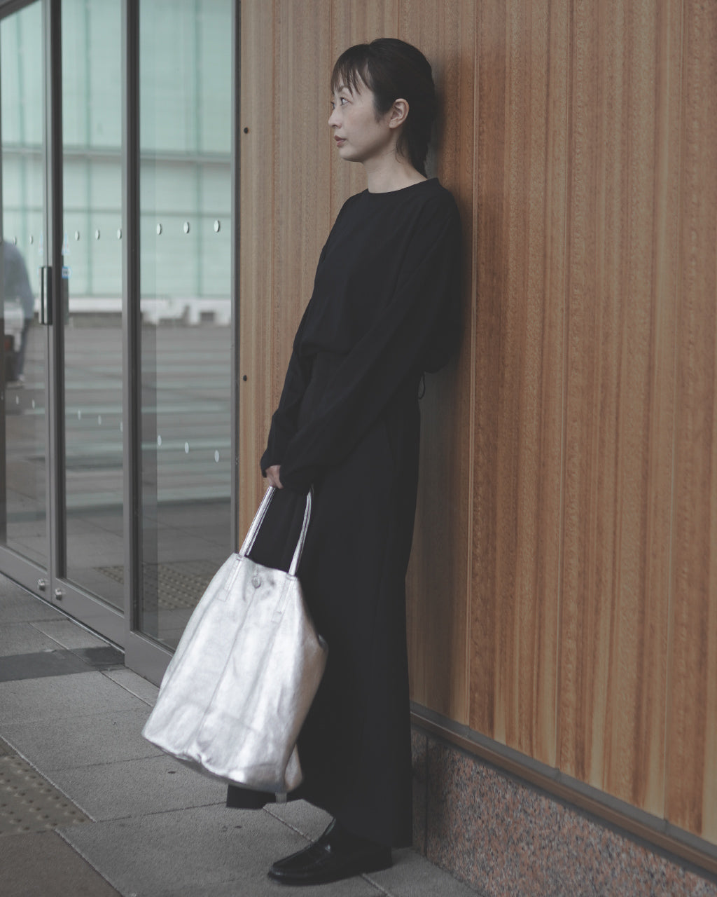 3WAY LARGE TOTE(L size)SILVER L-SIL-102