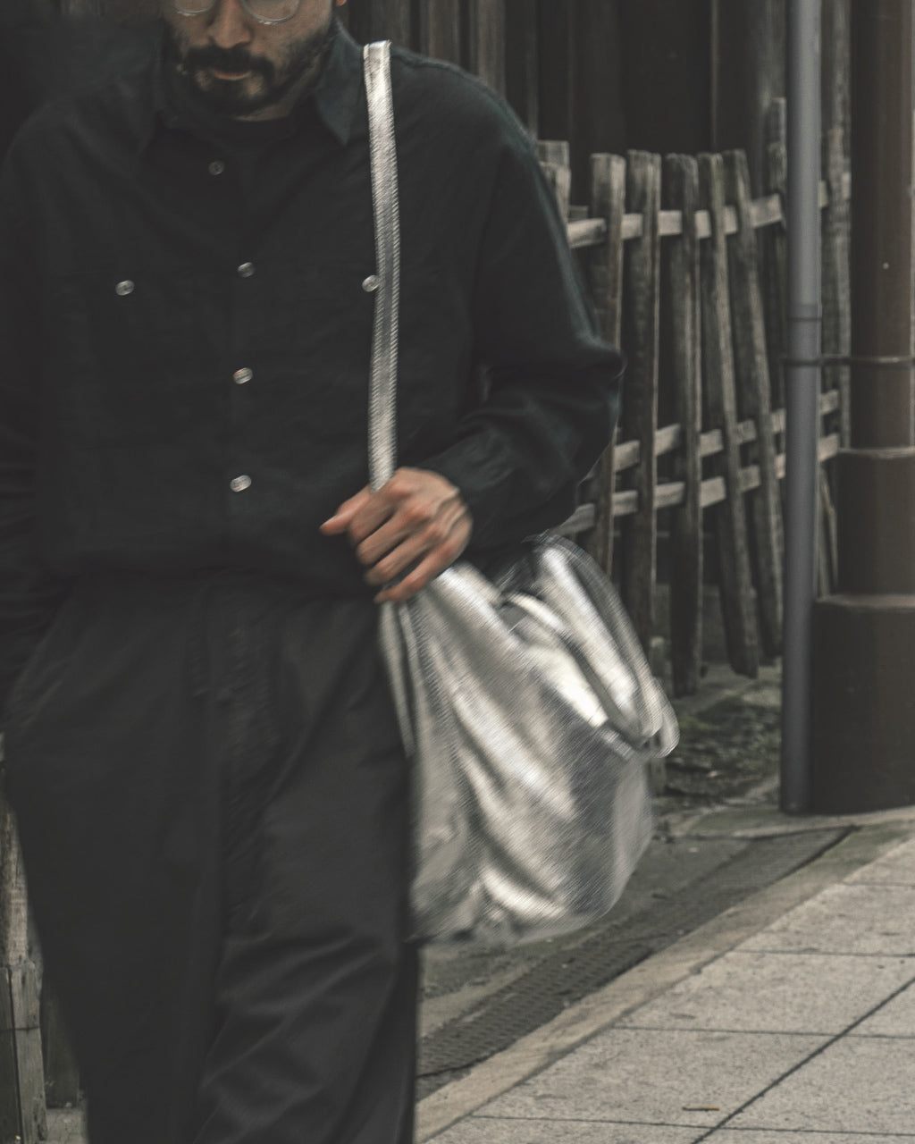 3WAY LARGE TOTE(L size)SILVER L-SIL-102