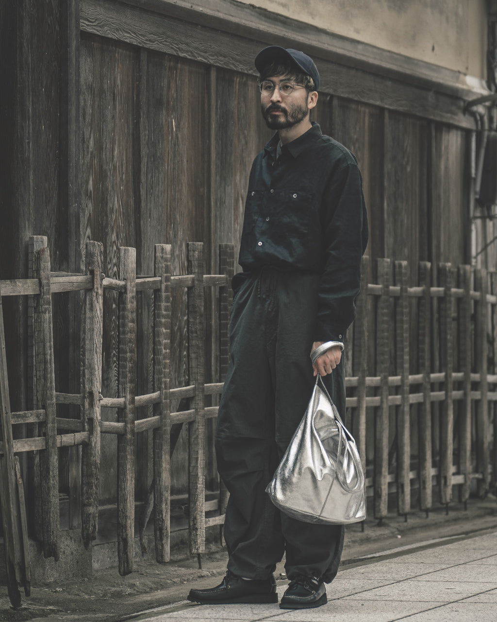 3WAY LARGE TOTE(L size)SILVER L-SIL-102