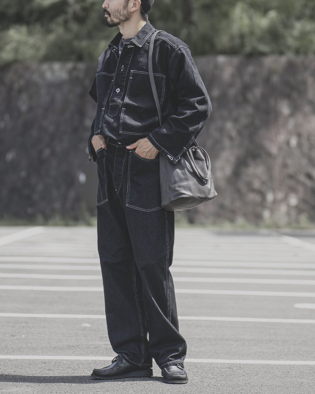 3WAY MEDIUM TOTE(M size) CHARCOAL MS-CHA-103 ML-CHA-103