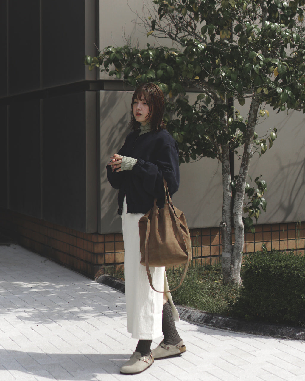 3WAY MEDIUM TOTE(M size) SUEDE CAMEL MS-SCML-103 ML-SCML-103