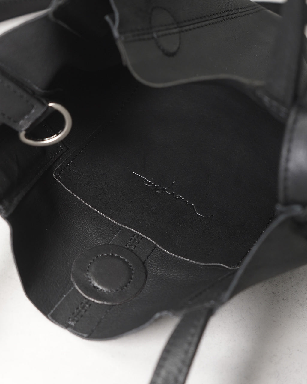 2WAY SMALL TOTE(S size)BLACK CHARCOAL CAMEL