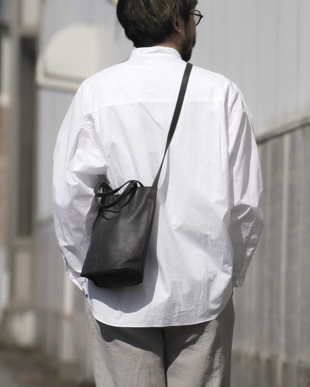 2WAY SMALL TOTE(S size)BLACK CHARCOAL CAMEL