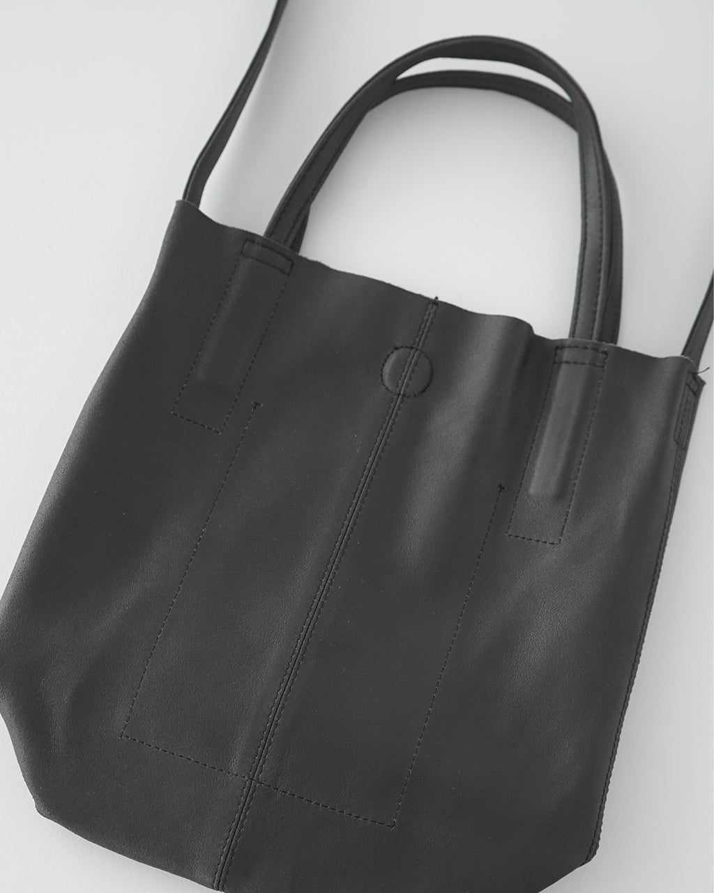 2WAY SMALL TOTE(S size)BLACK CHARCOAL CAMEL