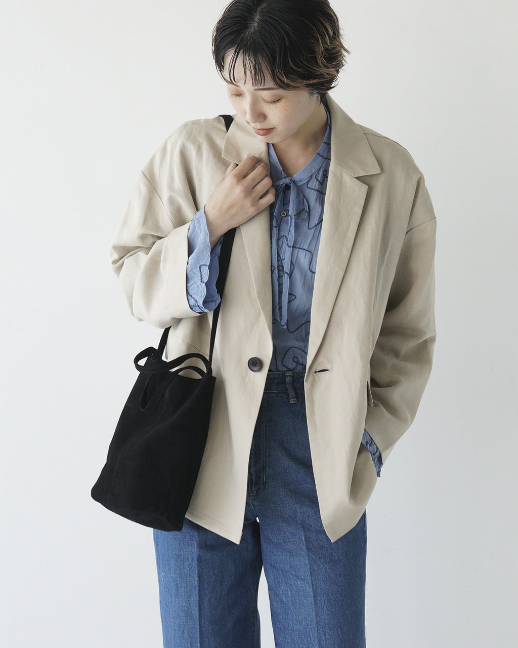 2WAY SMALL TOTE(S size)OIL SUEDE BLACK / OIL SUEDE BROWN (SS-OBLK-1 / SS-OBR-1)