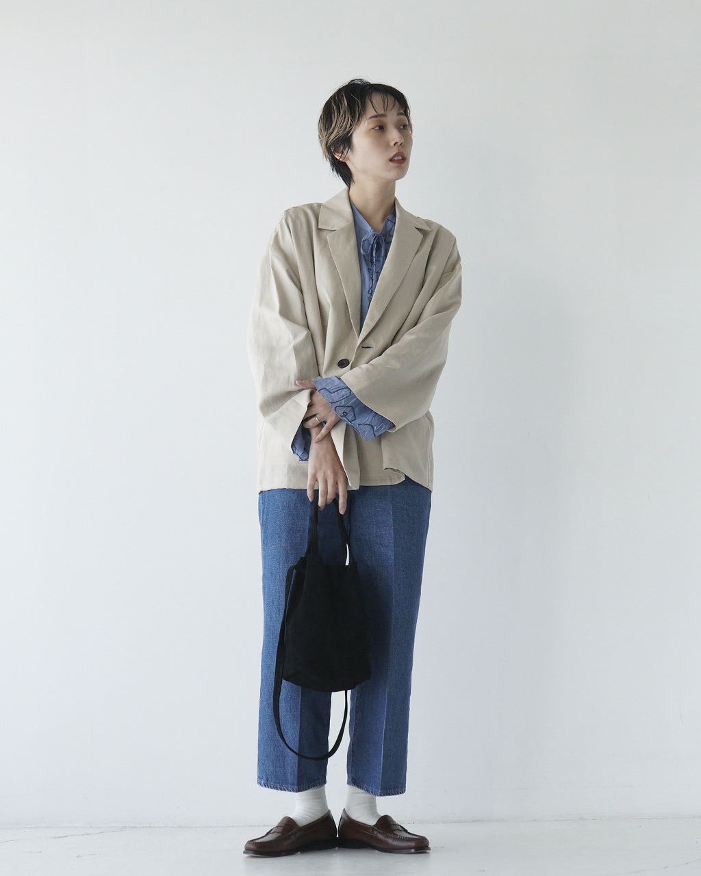 2WAY SMALL TOTE(S size)OIL SUEDE BLACK / OIL SUEDE BROWN (SS-OBLK-1 / SS-OBR-1)