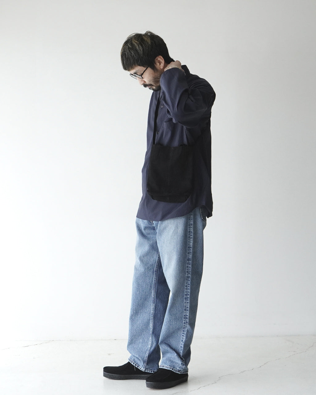 2WAY SMALL TOTE(S size)OIL SUEDE BLACK / OIL SUEDE BROWN (SS-OBLK-1 / SS-OBR-1)