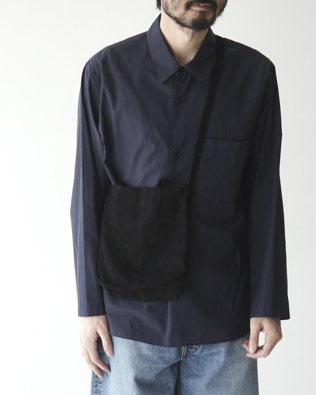 2WAY SMALL TOTE(S size)OIL SUEDE BLACK / OIL SUEDE BROWN (SS-OBLK-1 / SS-OBR-1)