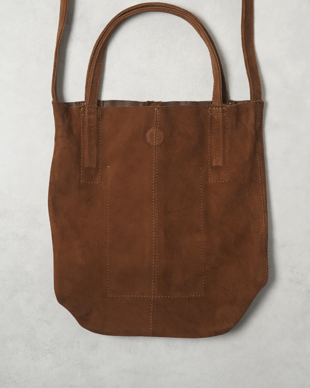 2WAY SMALL TOTE(S size)OIL SUEDE BROWN (SS-OBR-1)