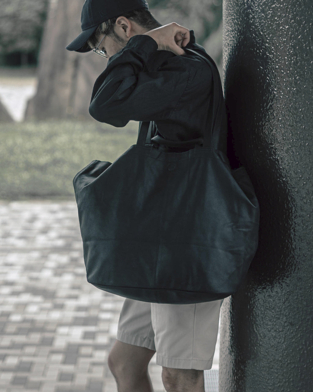 DOUBLE TOTE(XXL Size) BLACK XXL-BLK-101