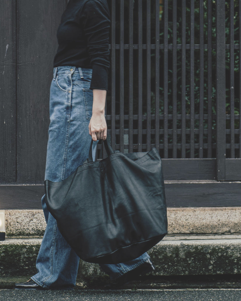 DOUBLE TOTE(XXL Size) BLACK XXL-BLK-101