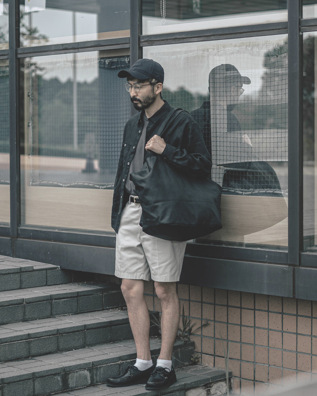 DOUBLE TOTE(XXL Size) BLACK XXL-BLK-101