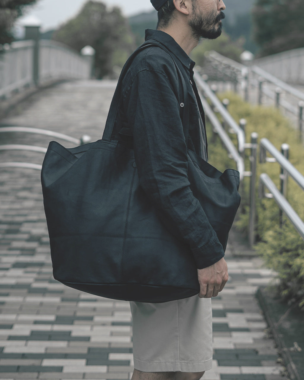 DOUBLE TOTE(XXL Size) BLACK XXL-BLK-101