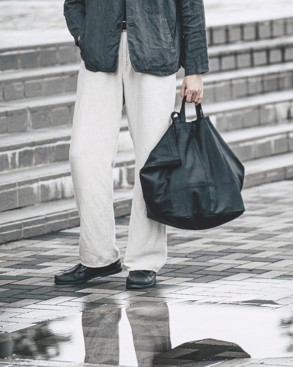 DOUBLE TOTE(XXL Size) BLACK XXL-BLK-101