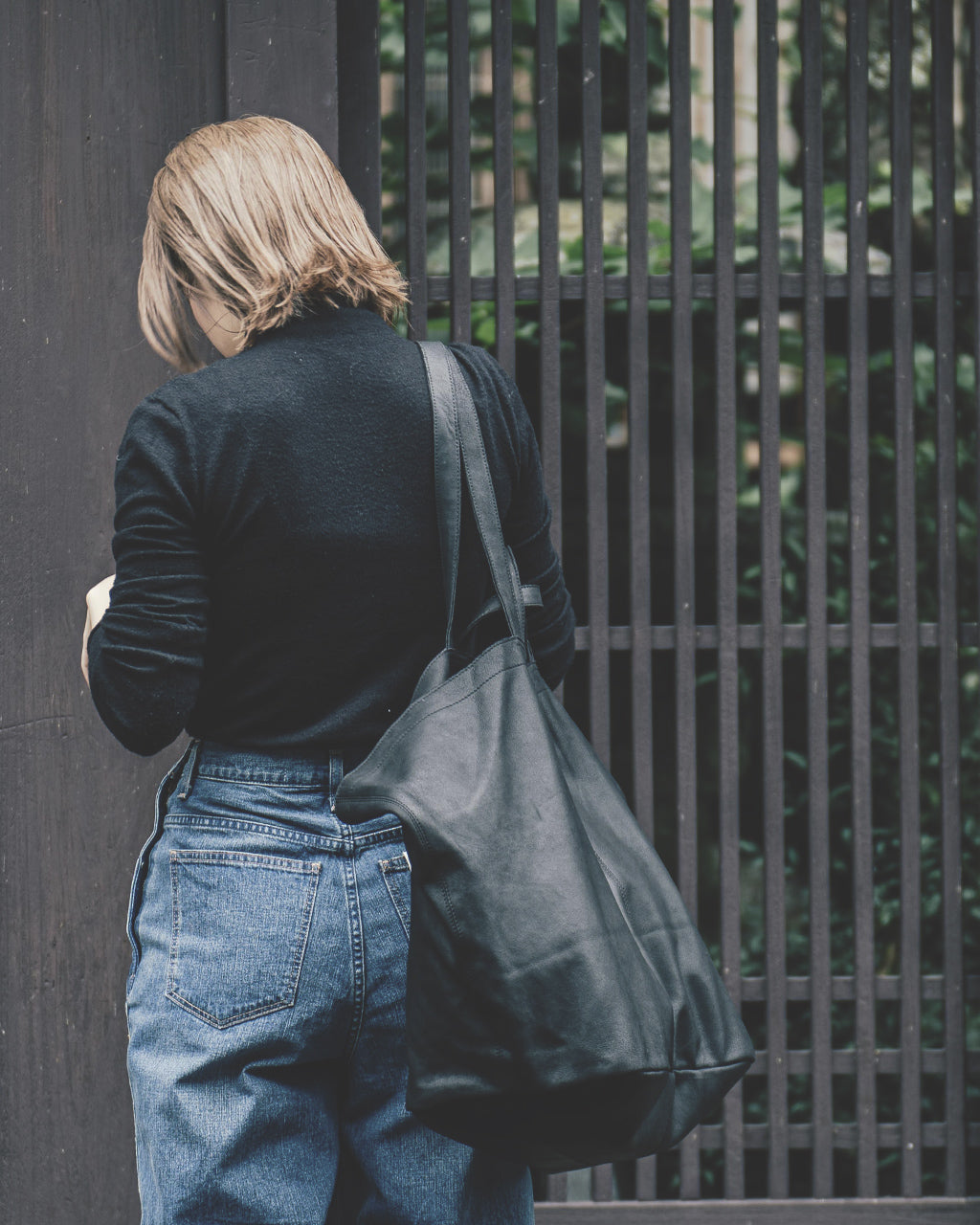 DOUBLE TOTE(XXL Size) BLACK XXL-BLK-101