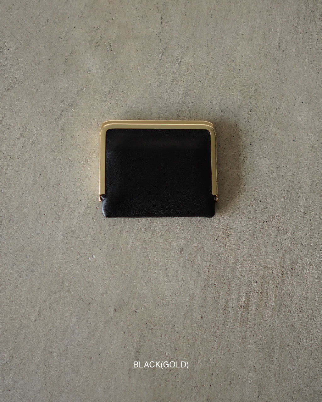 Framed Leather Half Wallet MSA-HW-BLK