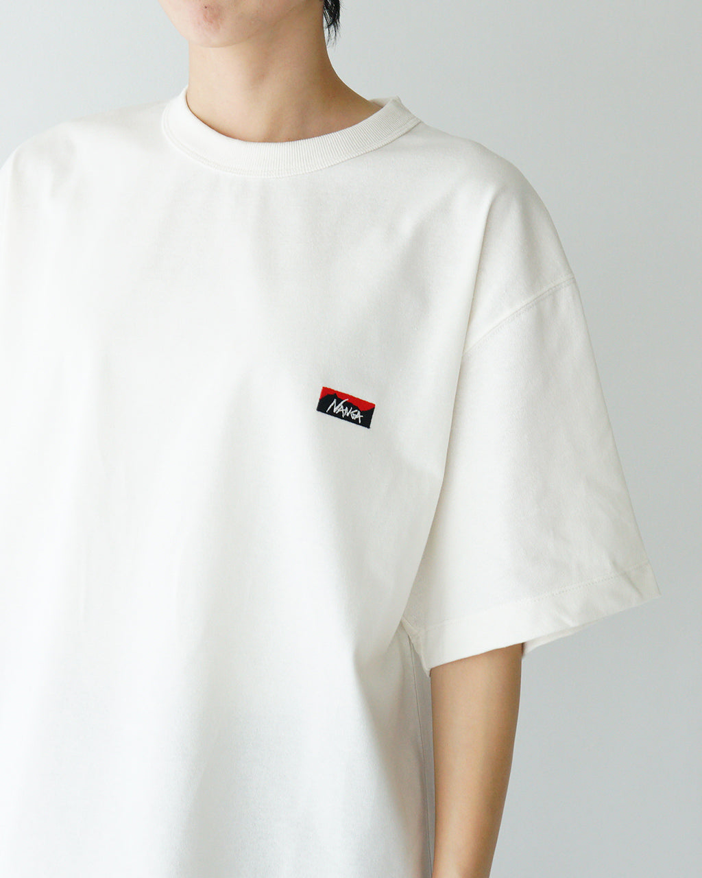 NANGA ナンガ 半袖Tシャツ ECO HYBRID BOX LOGO EMBROIDERY TEE エコハイブリッド ボックス ロゴT 刺繍 カットソー クルーネック NW2411-1G804【クーポン対象外】
