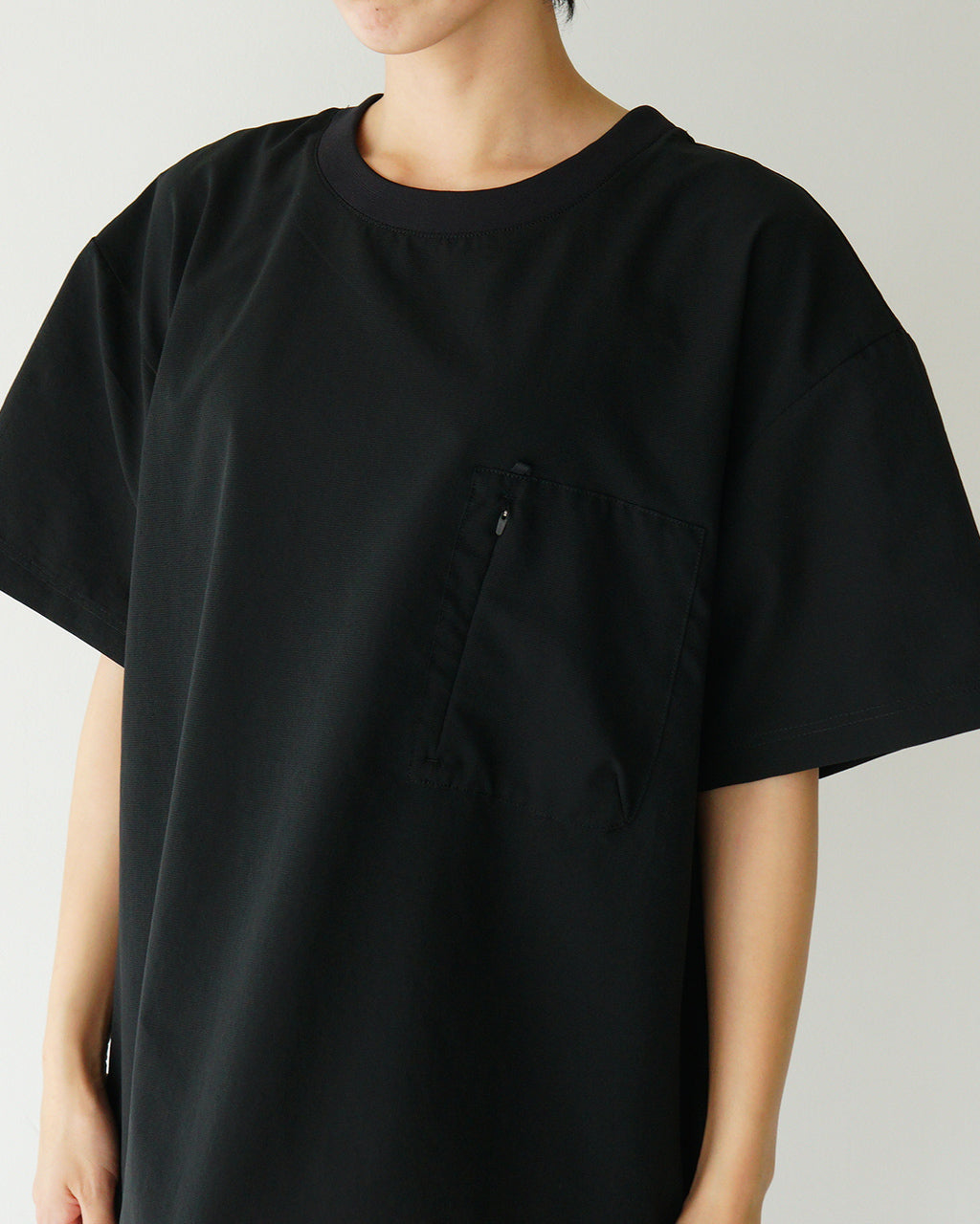 【SALE!20%OFF】NANGA ナンガ 半袖 Tシャツ DotAirR COMFY TEE コンフィーティー カットソー クルーネック 通気性 ストレッチ ファスナーポケット N2500-1J300A