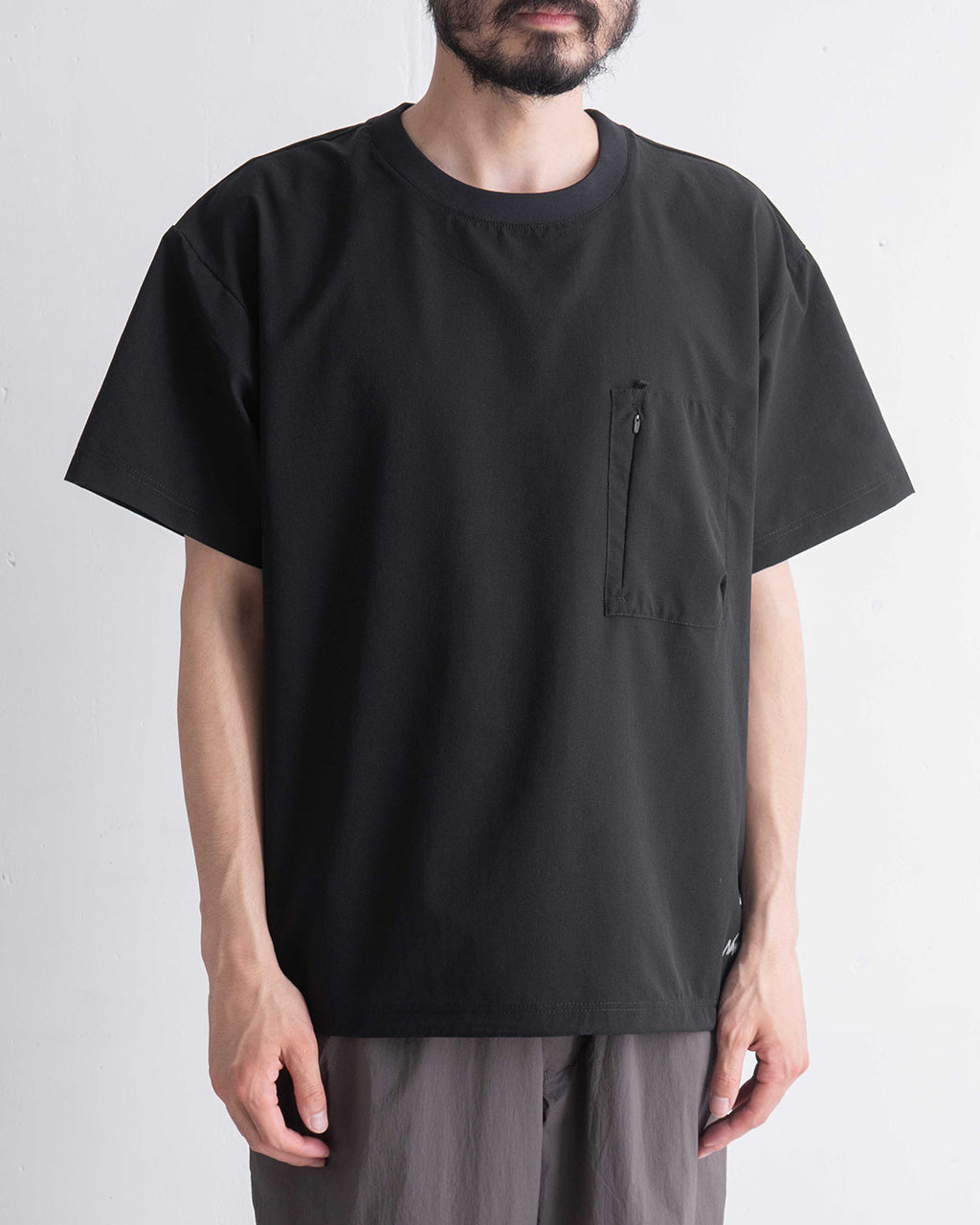 【SALE!20%OFF】NANGA ナンガ 半袖 Tシャツ DotAirR COMFY TEE コンフィーティー カットソー クルーネック 通気性 ストレッチ ファスナーポケット N2500-1J300A