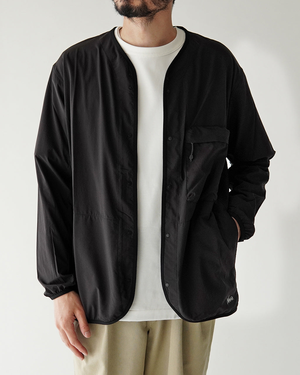 NANGA ナンガ ノーカラーカーディガン PLC EXCURSION CARDIGAN PLC エクスカーション パッカブル UVカット N2500-1T405A【送料無料】