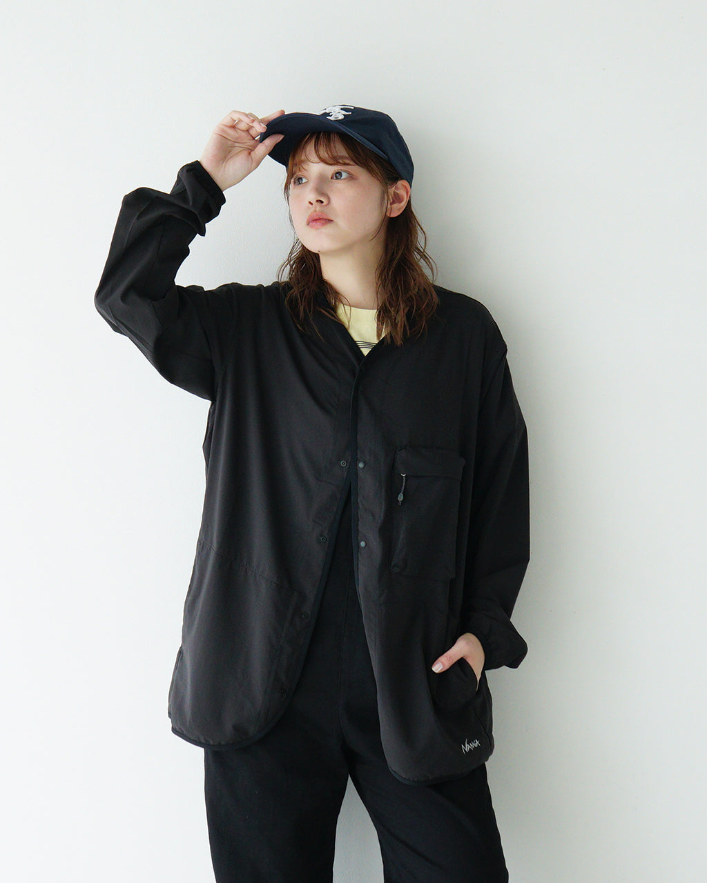 NANGA ナンガ ノーカラーカーディガン PLC EXCURSION CARDIGAN PLC エクスカーション パッカブル UVカット N2500-1T405A【送料無料】