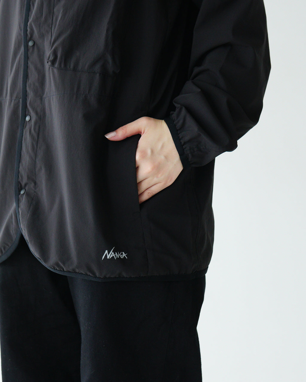 NANGA ナンガ ノーカラーカーディガン PLC EXCURSION CARDIGAN PLC エクスカーション パッカブル UVカット N2500-1T405A【送料無料】