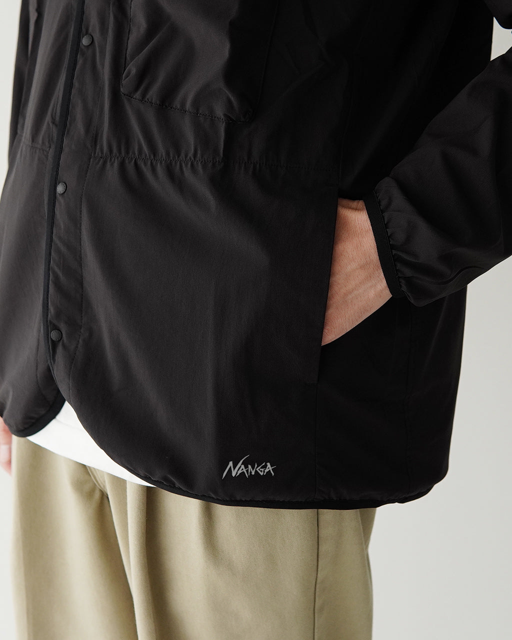 NANGA ナンガ ノーカラーカーディガン PLC EXCURSION CARDIGAN PLC エクスカーション パッカブル UVカット N2500-1T405A【送料無料】